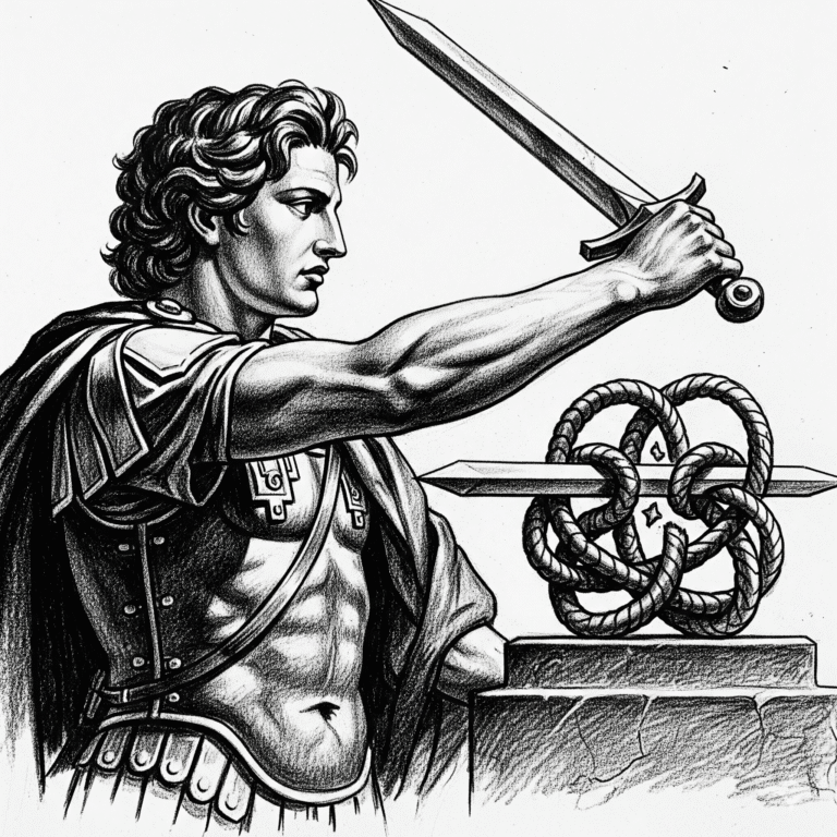 Alexandre et le nœud gordien